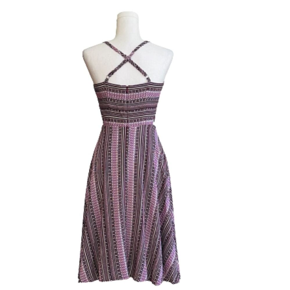 1. State Dress Pink Black Sleeveless Side Cutout Knee Length Fit Flare Dress XS - Picture 6 of 12